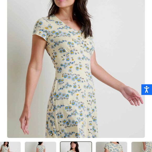 Toad & Co Rose Midi Dress (Med) - Picture 3 of 9